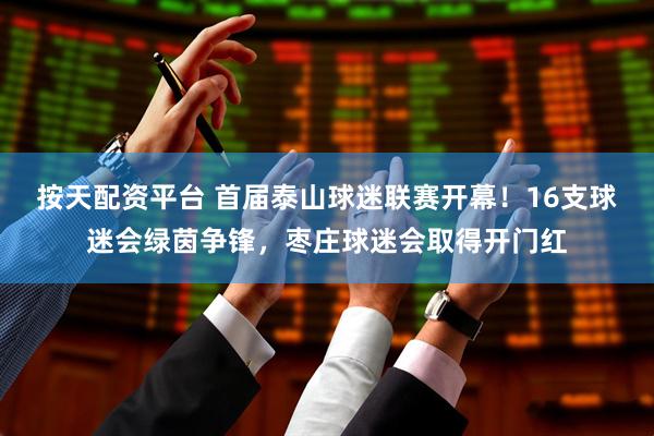 按天配资平台 首届泰山球迷联赛开幕！16支球迷会绿茵争锋，枣庄球迷会取得开门红